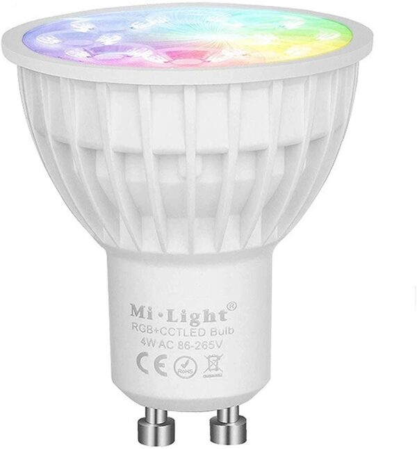 Bombilla LED GU10 4W RGB+CCT RF 2,4Ghz