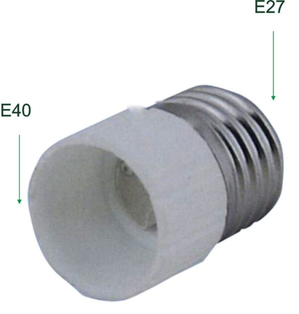 Adaptador Rosca Bombillas E40 Hembra a E27 Macho 12.110