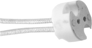 Portalamparas BIPIN G4-GU5.3-GY6.35 con cable 15cm
