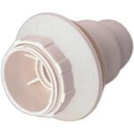 Portalamparas E14 con Rosca y Arandela BLANCO