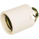 Portalamparas E27 Ceramico Soporte M10 4A/250Vac