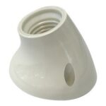 Portalamparas E27 Superficie Diagonal Blanco