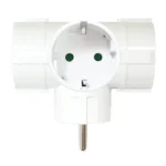Adaptador 3 Tomas Schuko 3680W 16A 250Vac BLANCO