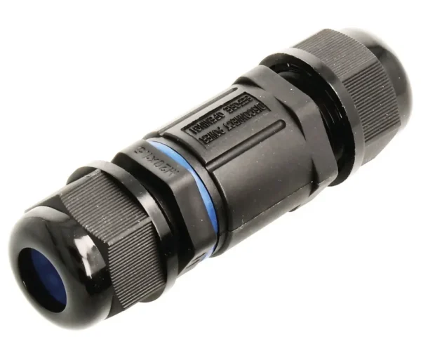 Conector empalmador eléctrico estanco IP68 3 vías
