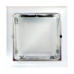 Downlight CUADRADO 2x18W E27 CROMO