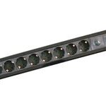 Base Multiple 10 Enchufes Interruptor Cable 1,5m NEGRO