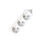 Base Multiple 3 Enchufes Cable 1,5m BLANCO