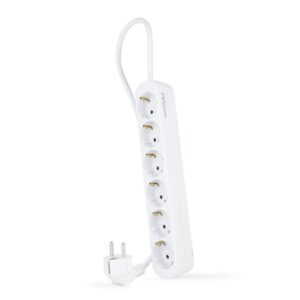 Base Multiple 6 Enchufes Cable 1,4m BLANCA