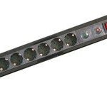 Base Multiple 8 Enchufes Interruptor Cable NEGRO 1,5m
