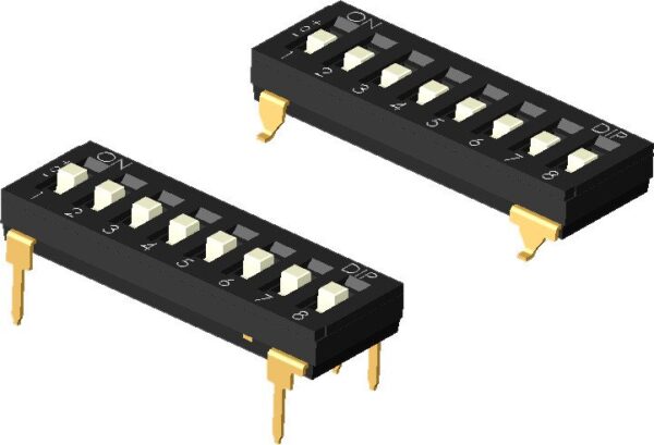 Microconmutador DIP Trinario 8 vias