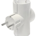 Adaptador 3 Tomas Hembra Schuko 3500W 16A BLANCO