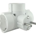 Adaptador 3 Tomas Schuko 3500W 16A_250Vac BLANCO (9153)
