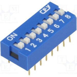 Microinterruptor DIP-Switch de 8 Interruptores ON-OFF