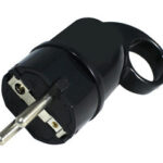 Clavija Macho SCHUKO a DEDO 16A/250Vac NEGRA DH