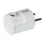 Clavija Red Schuko Macho 4,8mm Lateral  16A BLANCO