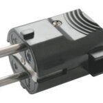 Clavija Red Schuko Macho ACODADA 16A/250Vac NEGRO