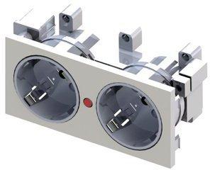 Modulo 2xSchuko BLANCO Multimedia