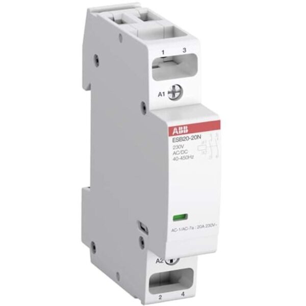 Contactor 230Vac 20Amp 2 ctos. Abiertos NAX2 ABB