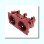 Modulo 2xSchuko ROJO Multimedia