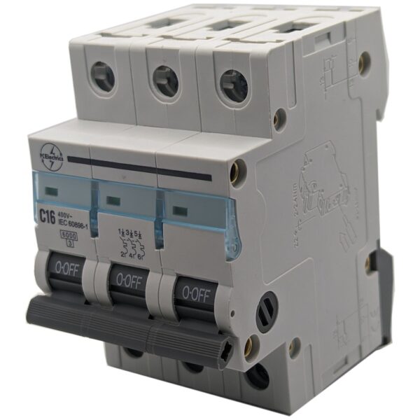 Interruptor Magnetotermico MCB 3 POLOS C 16Amp 400Vac