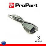 Prolongador Electrico Clavijas Macho-Hembra 4mm NEGRO (3 metros)