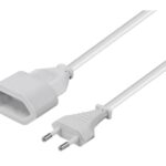 Prolongador Electrico Macho-Hembra Clavija 4mm BLANCO 1,5m