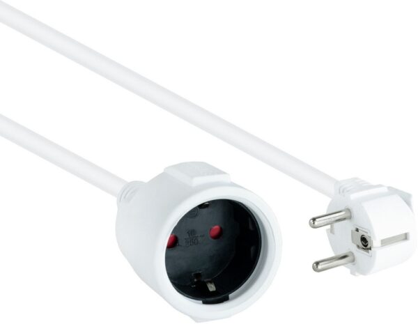 Prolongador Electrico SCHUKO BLANCO 2m NANOCABLE