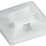 Base Adhesiva para Bridas 21x21mm BLANCA