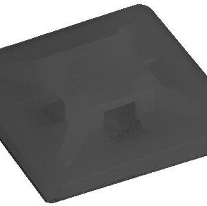 Base Adhesiva para Bridas 21x21mm NEGRA