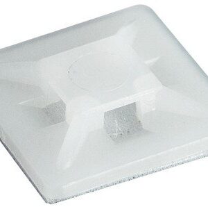 Base Adhesiva para Bridas 28x28mm BLANCA