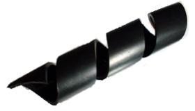 Cinta helicoidal  20-24mm color NEGRO 1m