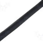 Tubo termorretráctil 16mm Indice 2:1 color NEGRO 1 metro