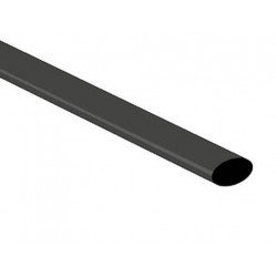 Tubo termorretráctil 1,6mm NEGRO 1m