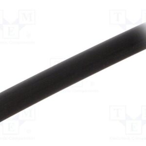 Tubo termorretráctil 9,5mm NEGRO 1m