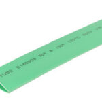 Tubo termorretráctil 40mm VERDE longitud 1m