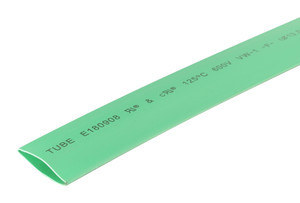 Tubo termorretráctil 40mm VERDE longitud 1m