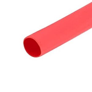 Tubo termorretráctil  1,6mm ROJO longitud 1m