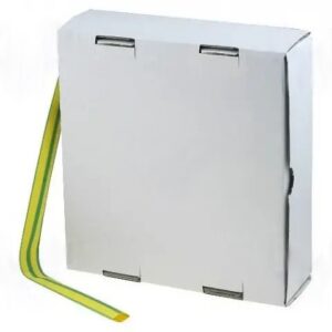 Tubo termorretráctil  9,5mm AMARILLO/VERDE (15m)
