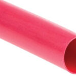 Tubo termorretráctil 25,4mm ROJO longitud 1m