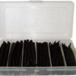 Tubos termorretráctil varios diametros NEGRO (170uds.)