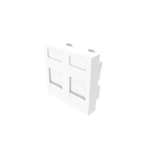 Modulo 45x45 2xRJ45 Multimedia