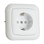 Base Enchufe Schuko Empotrar BLANCO
