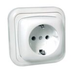 Base Enchufe Schuko Superficie 16A BLANCO