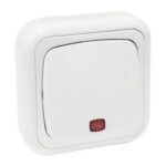 Pulsador Electrico Superficie 10A BLANCO