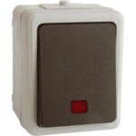 Pulsador Luminoso Superficie Estanco IP54 60x80x50mm