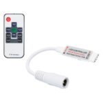 Controlador Tira LED y Mando LED RGB 12/24Vdc 72W Mando RF MINI