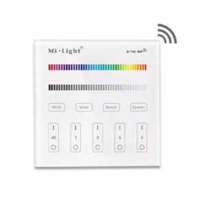 Mando Inalambrico Pared RGB+W 4Zonas RF 2,4Ghz B3PANELRGBW
