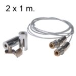 Aplique Suspension para perfil LED cilindrico 1m