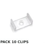 Clips para Perfil Tira Led Silver 50mt (10uds)