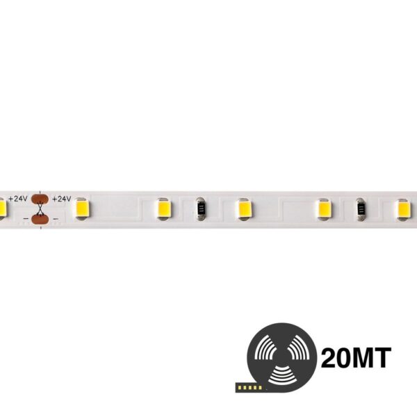 Tira LED 2700K 24V 7,2W/m 60LED/m SMD2835 IP20 20m
